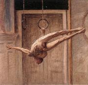 Eugene Jansson ring gymnast no.2 oil painting